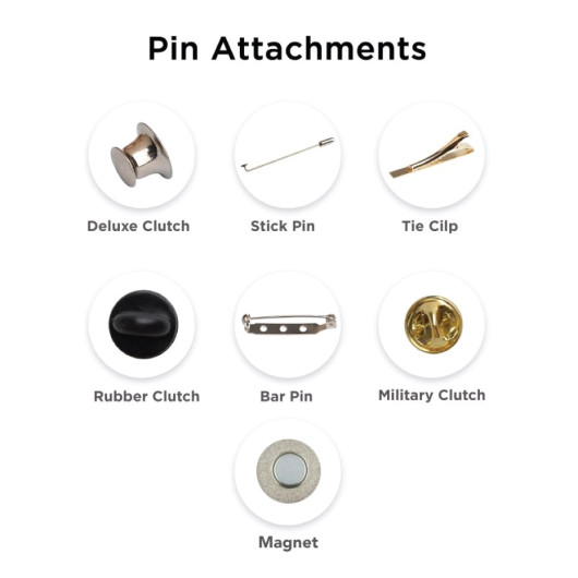 Soft Enamel Pins Pin Attachments